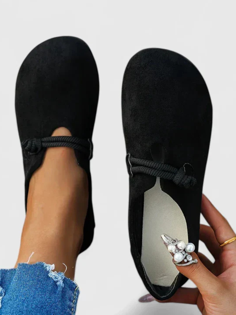 Anita scarpe basse donna con cordoncino annodato e punta tonda, foto 6