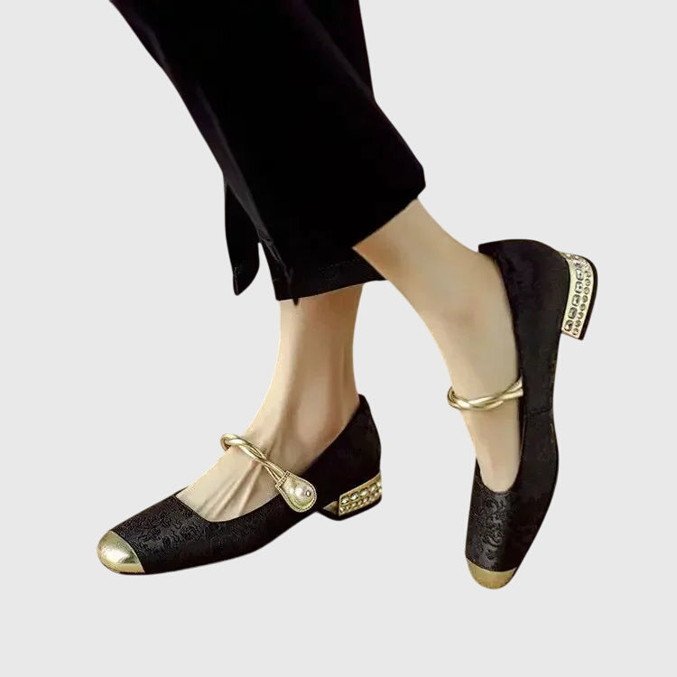 Annina scarpe mary jane donna con punta quadrata e tacco basso, foto 6