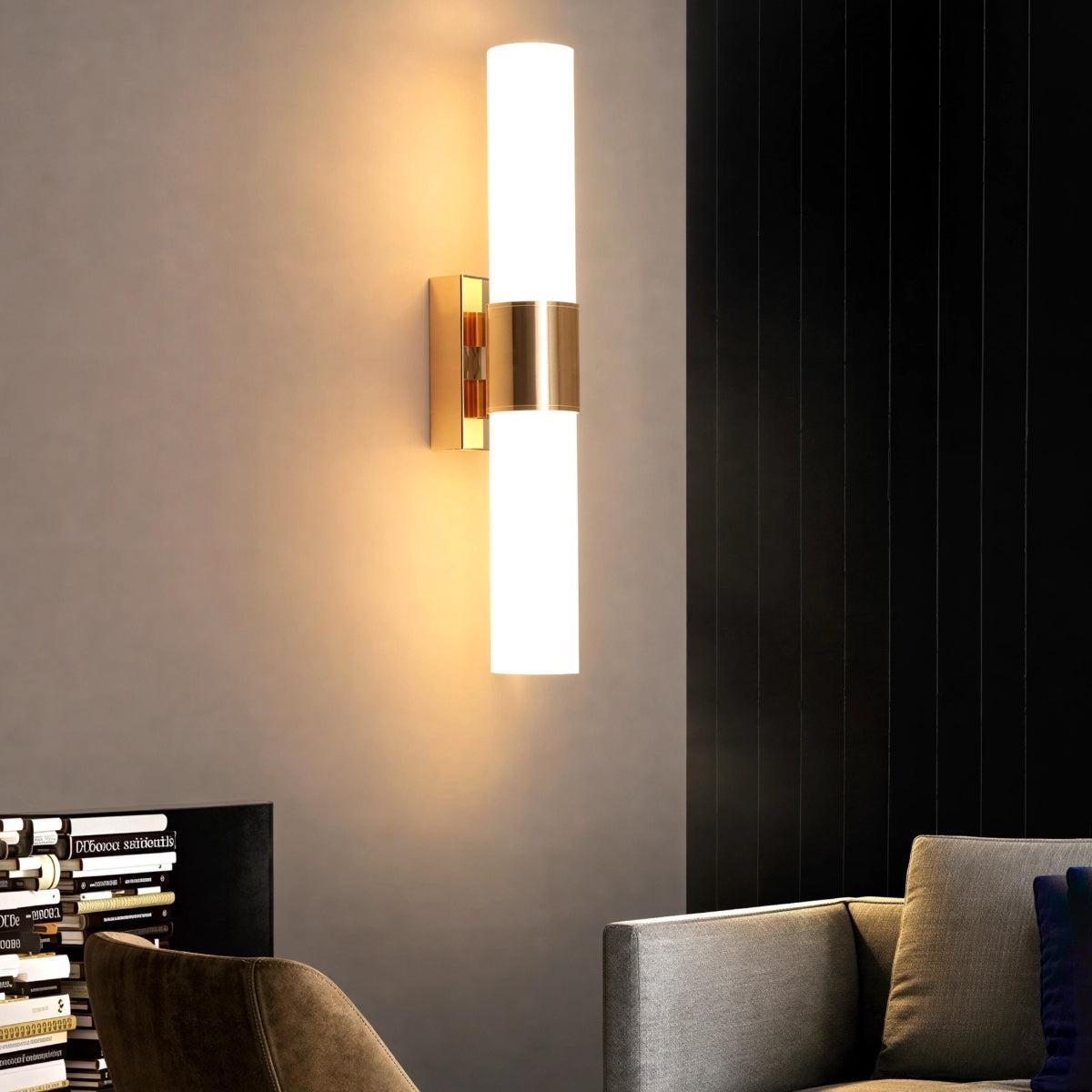 Applique moderna a doppia luce in metallo