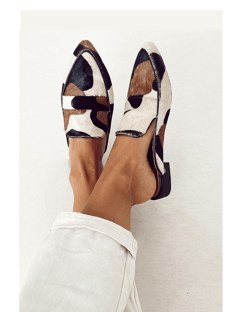 Artura mules donna a punta con motivo astratto, foto 1