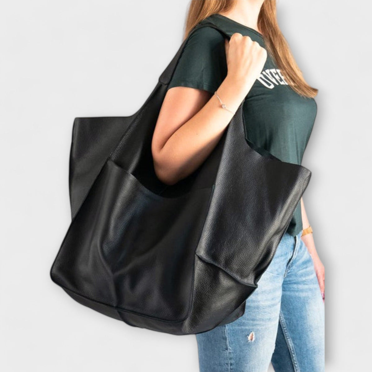 Chiarina borsa a spalla donna in similpelle con tasca frontale, foto 3