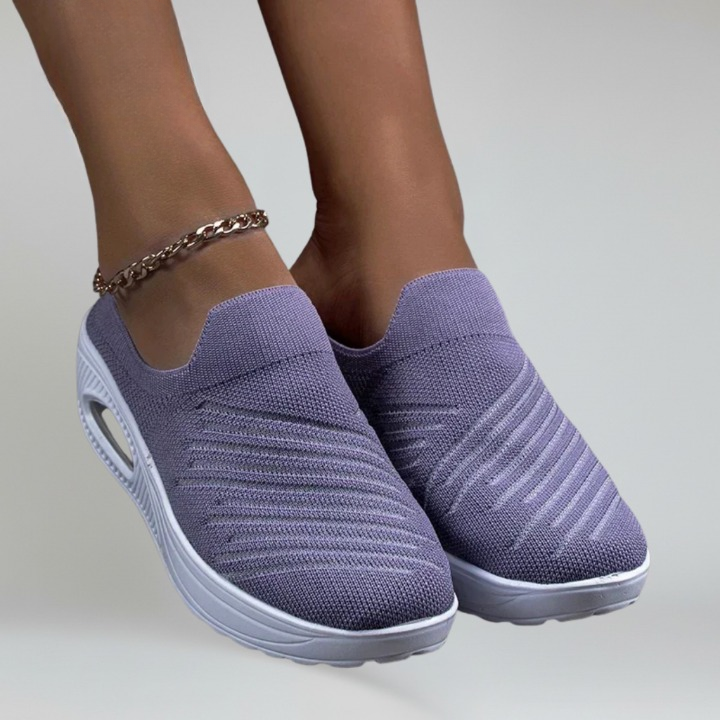 Clelia sneakers donna a calza con plateau e suola in gomma, foto 1