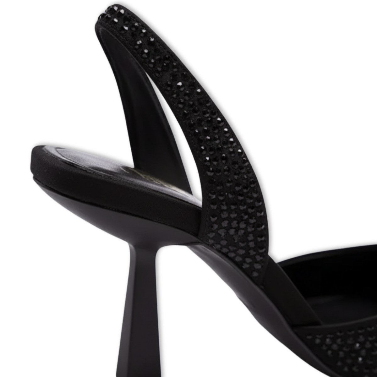 Edvige slingback donna a punta con tacco sottile e applicazioni brillanti, foto 7