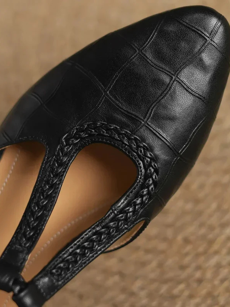 Immacolata scarpe mary jane donna con cinturino a t intrecciato, foto 4