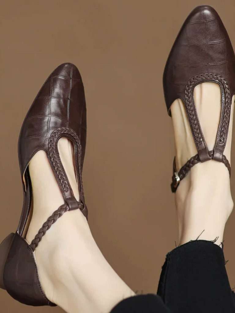 Immacolata scarpe mary jane donna con cinturino a t intrecciato, foto 7