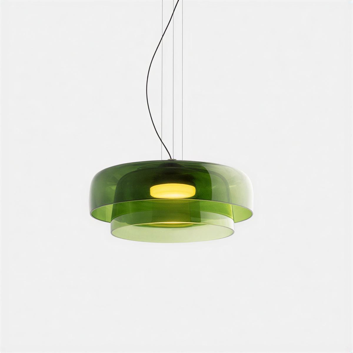 Lampada a sospensione in vetro stile Bauhaus da soffitto