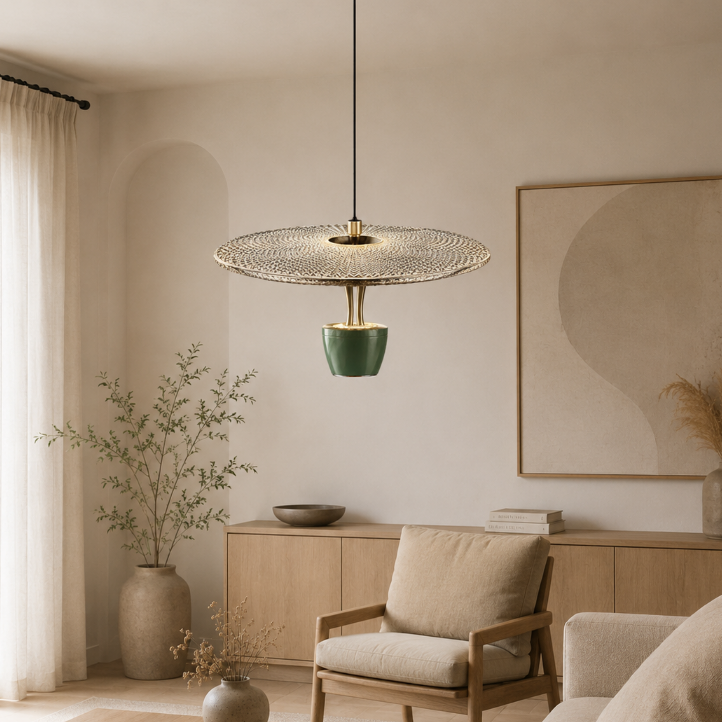 Lampada a sospensione LED in acrilico per sala da pranzo
