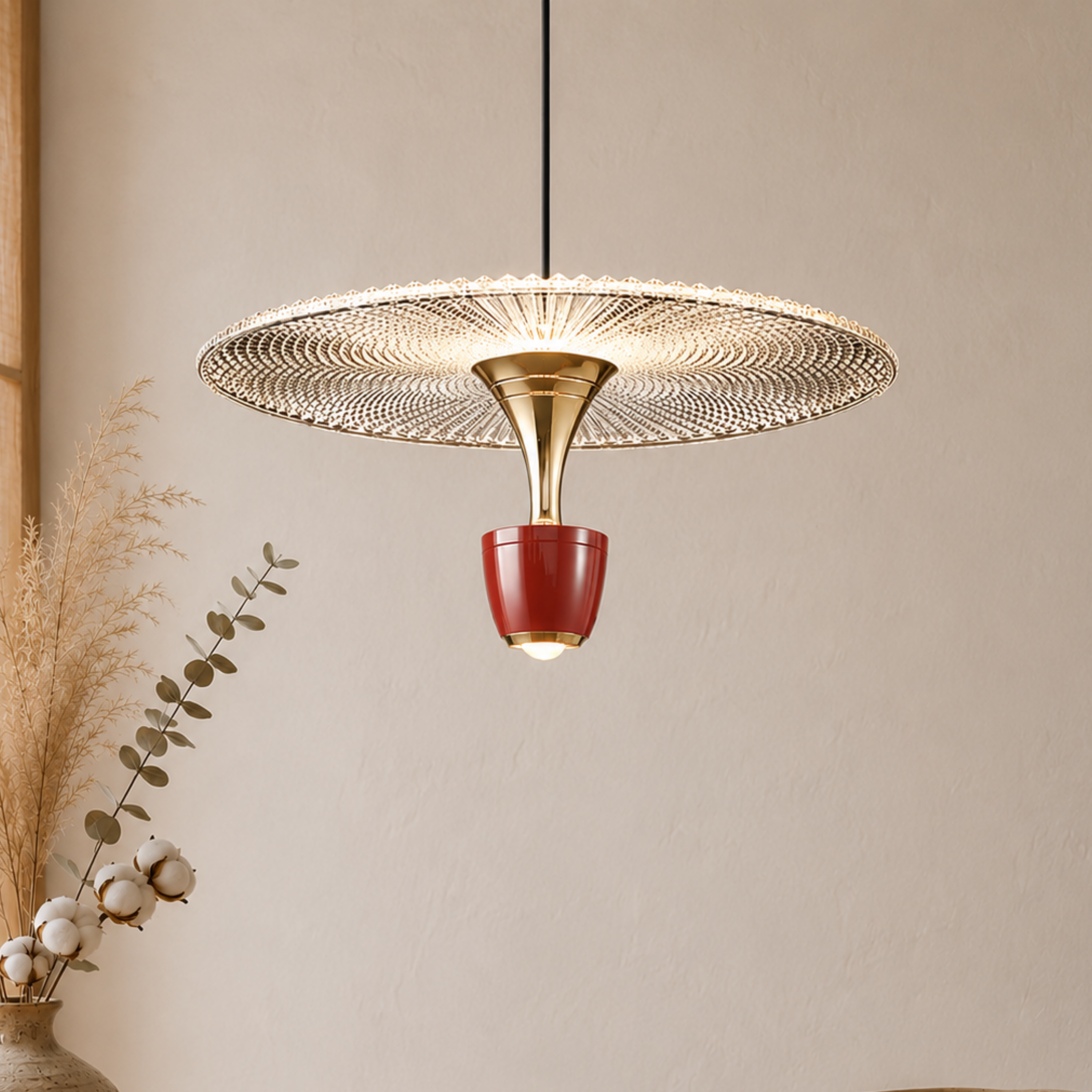 Lampada a sospensione LED in acrilico per sala da pranzo