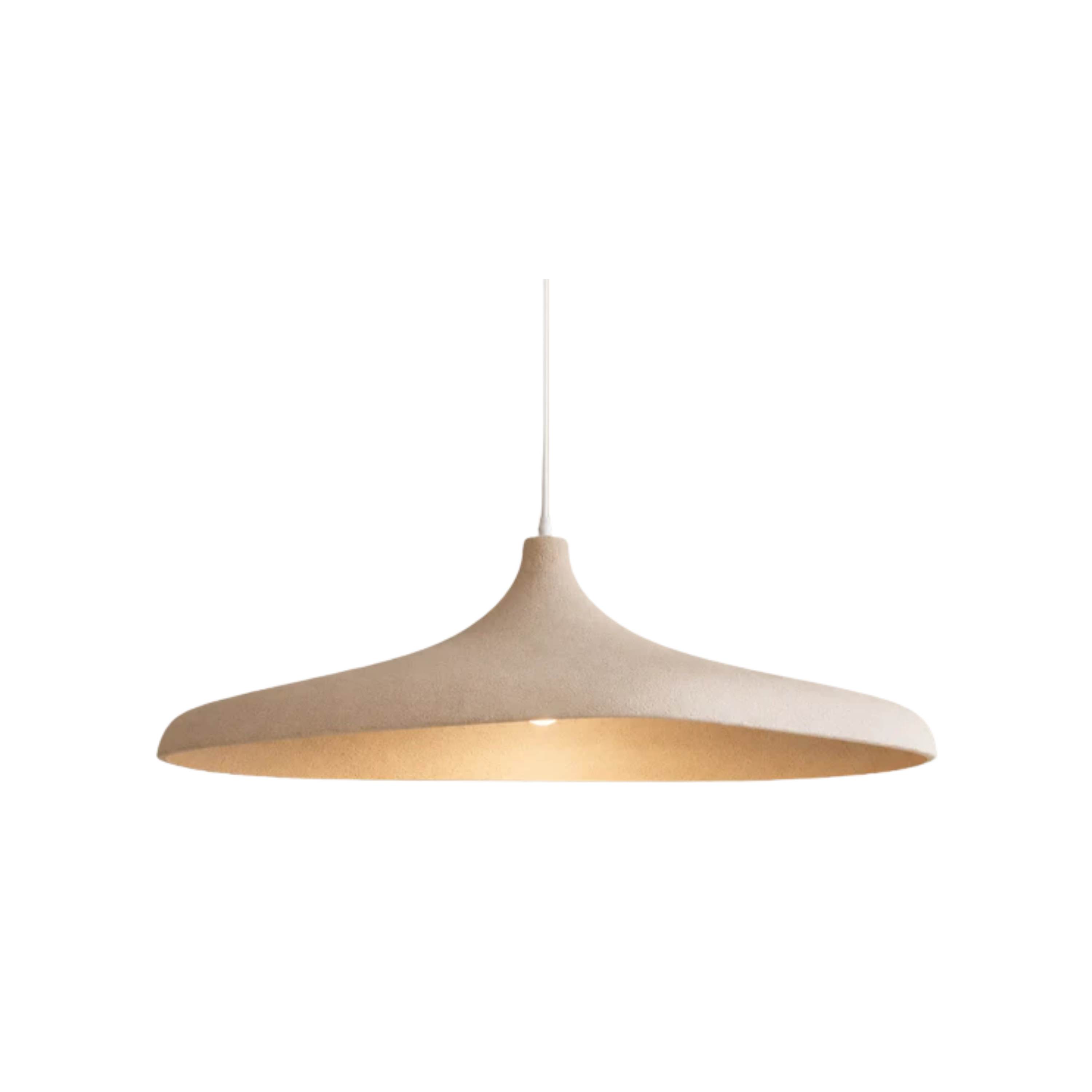 Lampada a sospensione LED wabi sabi giapponese effetto carta