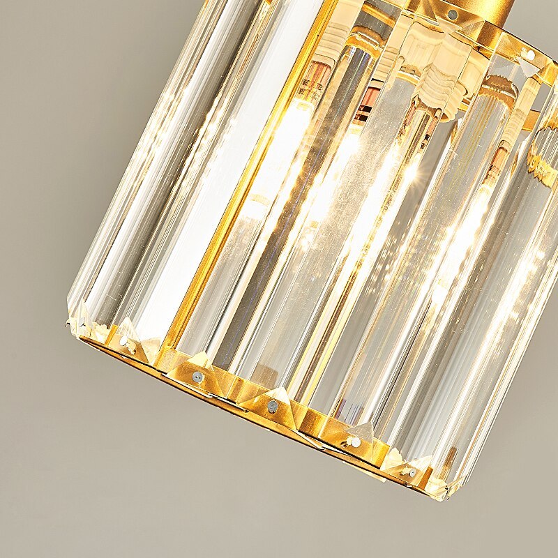 Lampada a sospensione lineare moderna a cluster in vetro rigato con paralumi cilindrici neri