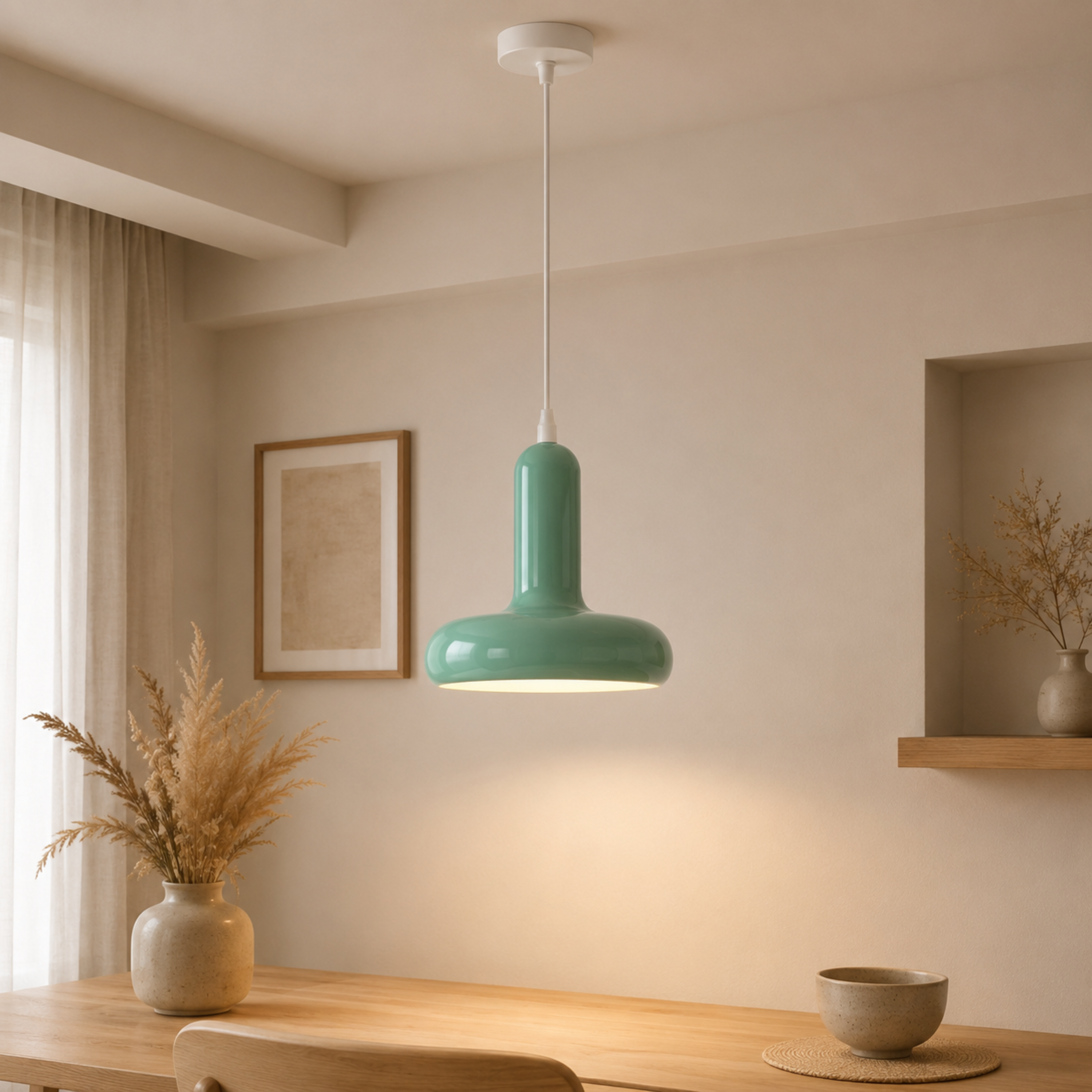 Lampada a sospensione moderna a fungo in stile nordico
