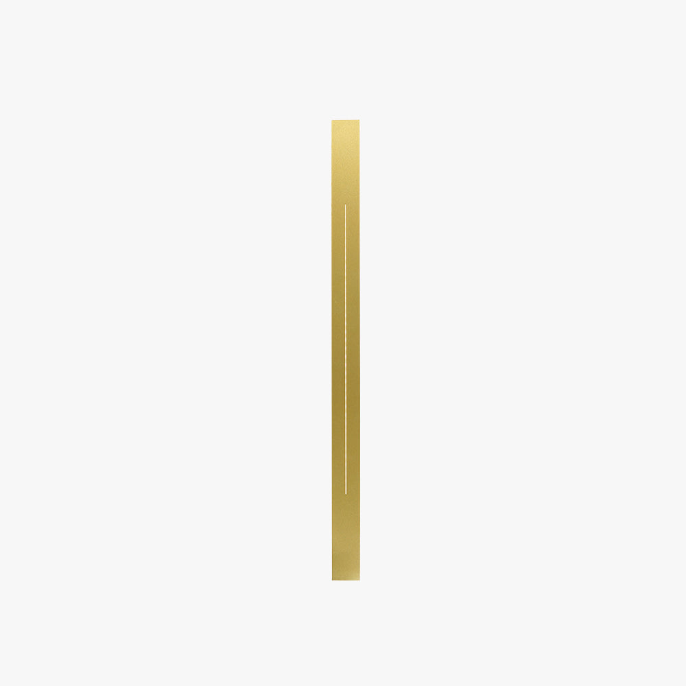 Lampada da parete LED lineare minimalista a barra lunga per interni, nero e oro