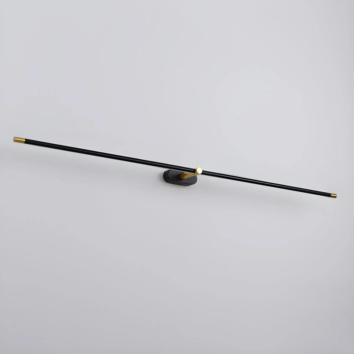 Lampada da parete LED lineare sottile minimalista in nero, oro e bianco