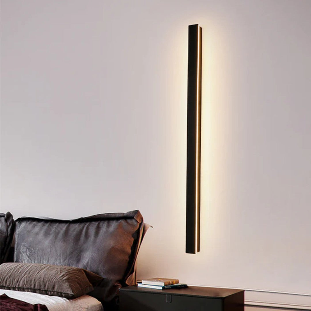 Lampada da parete per esterni LED nera con sensore di movimento