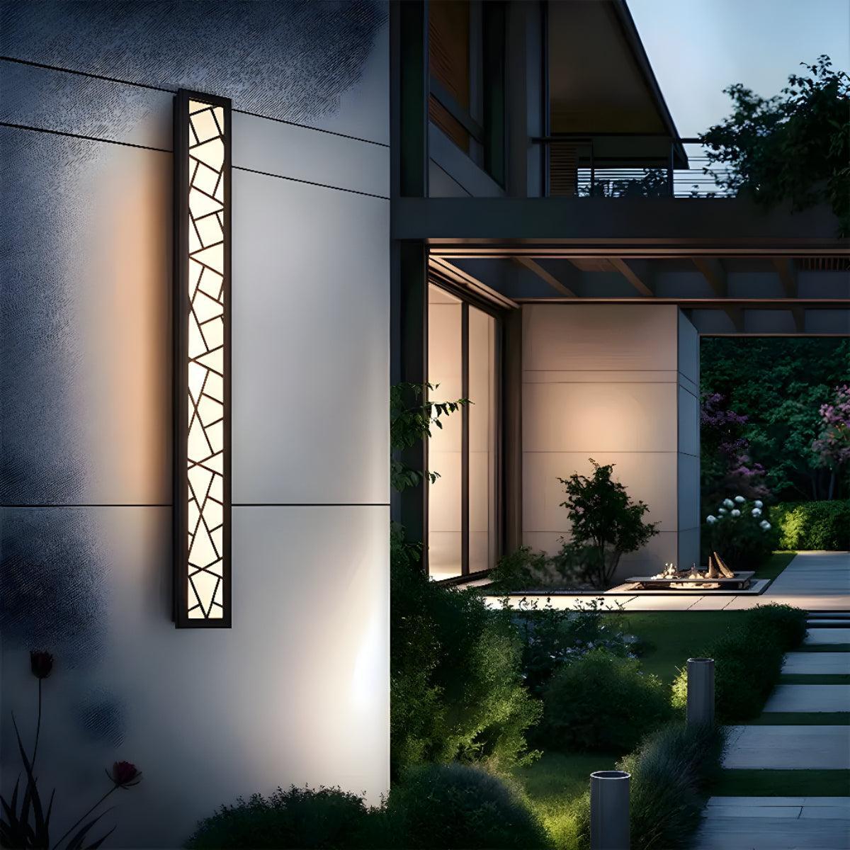 Lampada da parete per esterni moderna a barra LED per patio e giardino