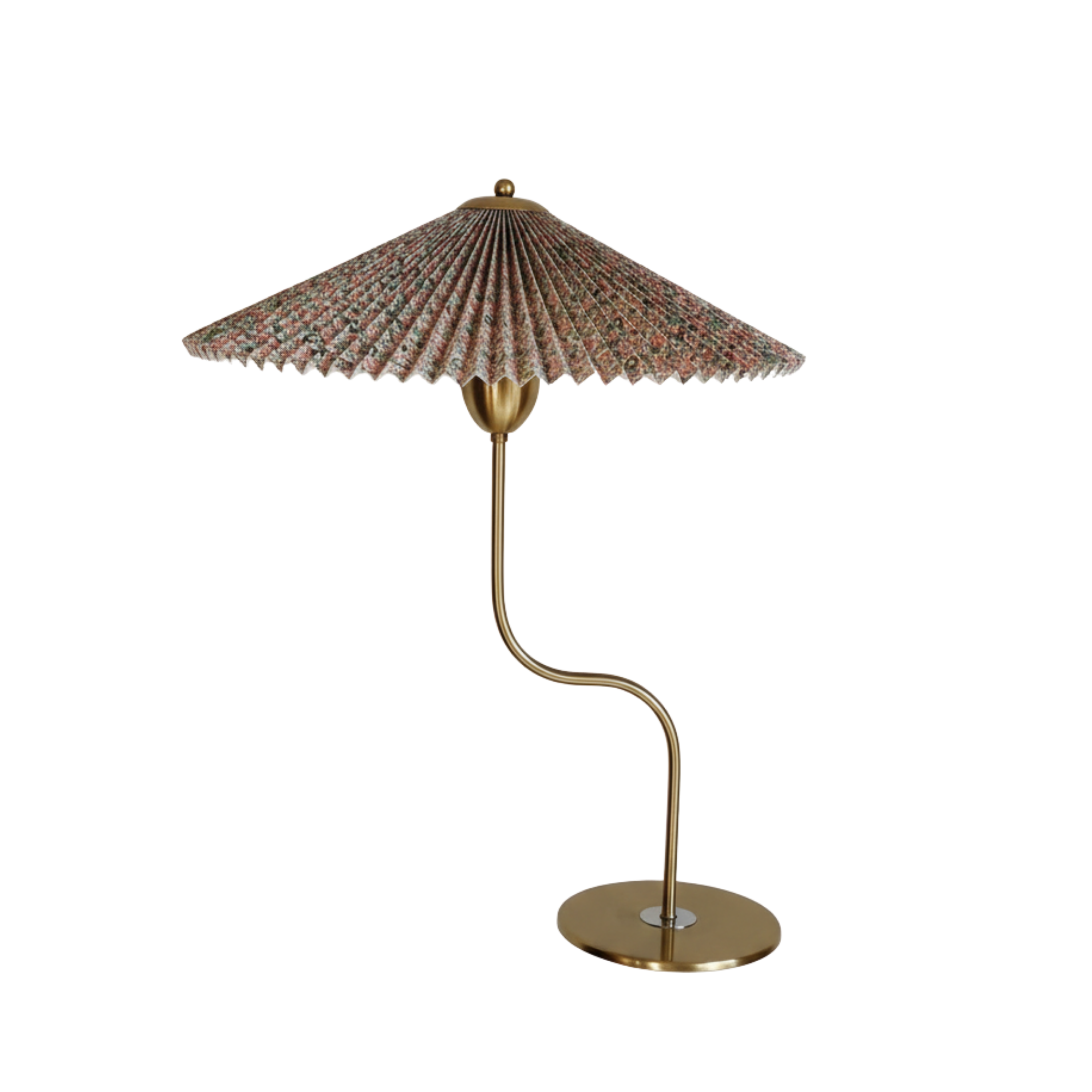 Lampada da tavolo retrò dimmerabile con paralume plissettato a ombrello e controllo touch