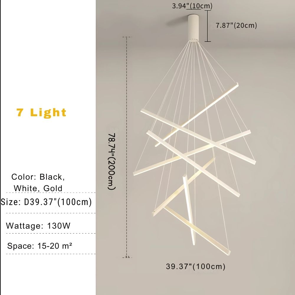 Lampadario contemporaneo da ingresso Cora