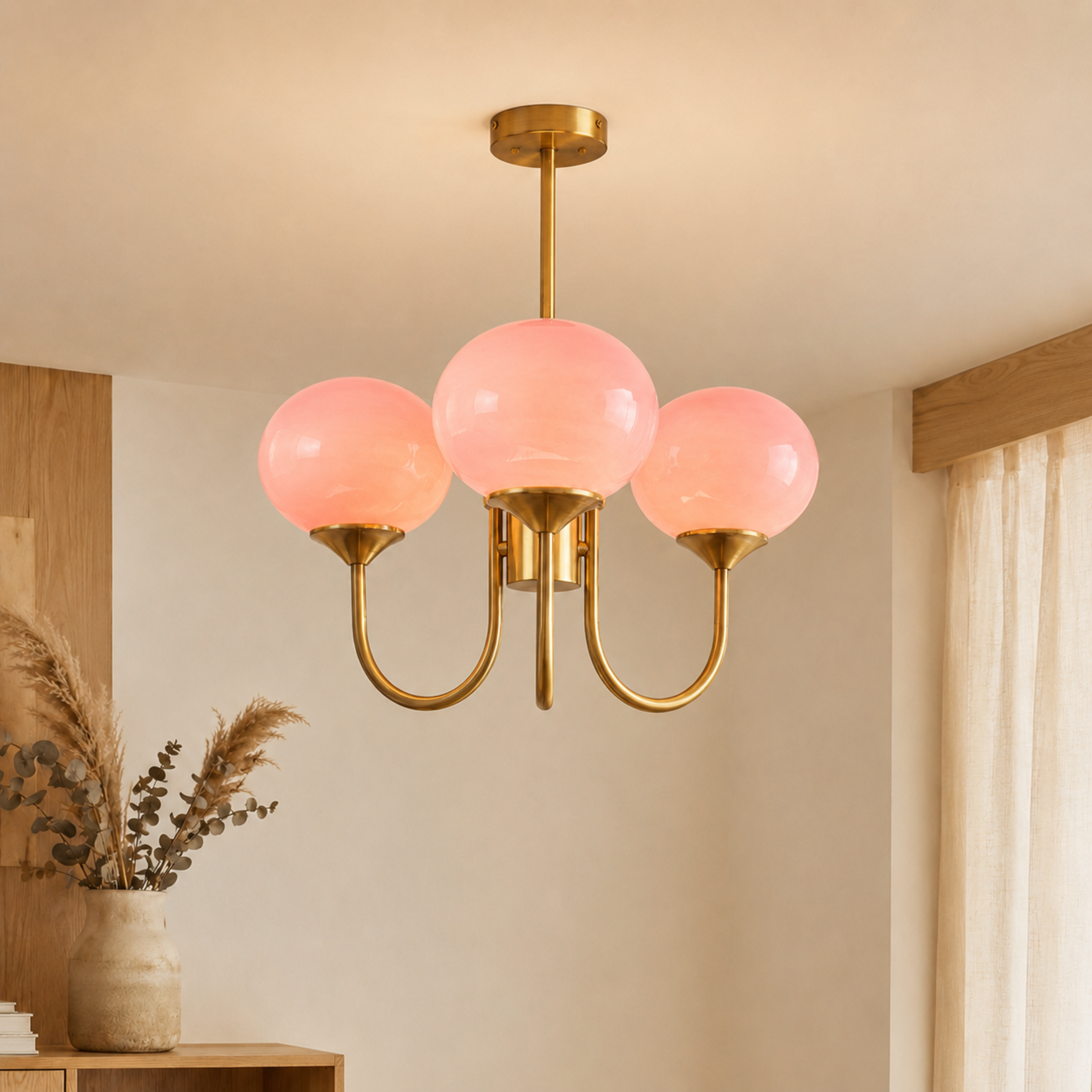 Lampadario da soffitto a globi in vetro