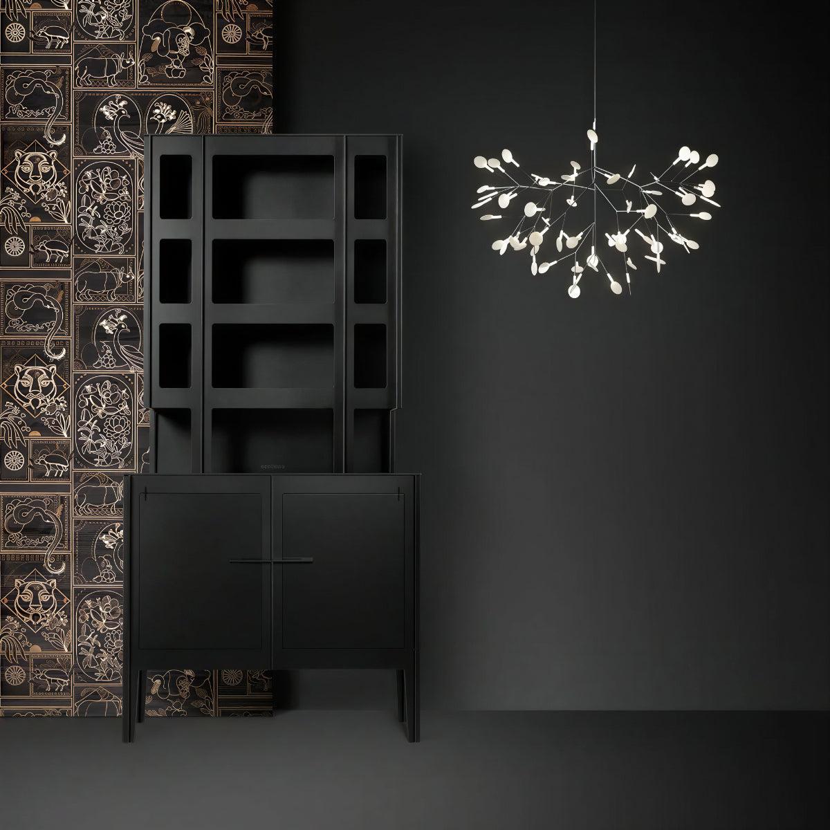 Lampadario moderno a rami Heracleum con luce LED