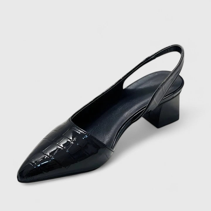 Maria Carla slingback donna con punta affusolata e tacco basso, foto 5