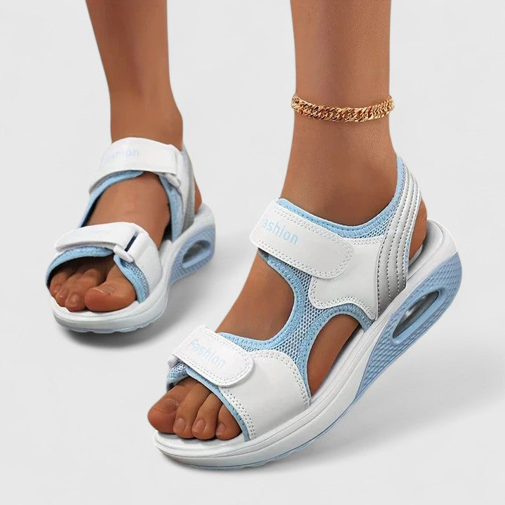 Maria Caterina sandali donna sportivi con chiusura a strappo, foto 2