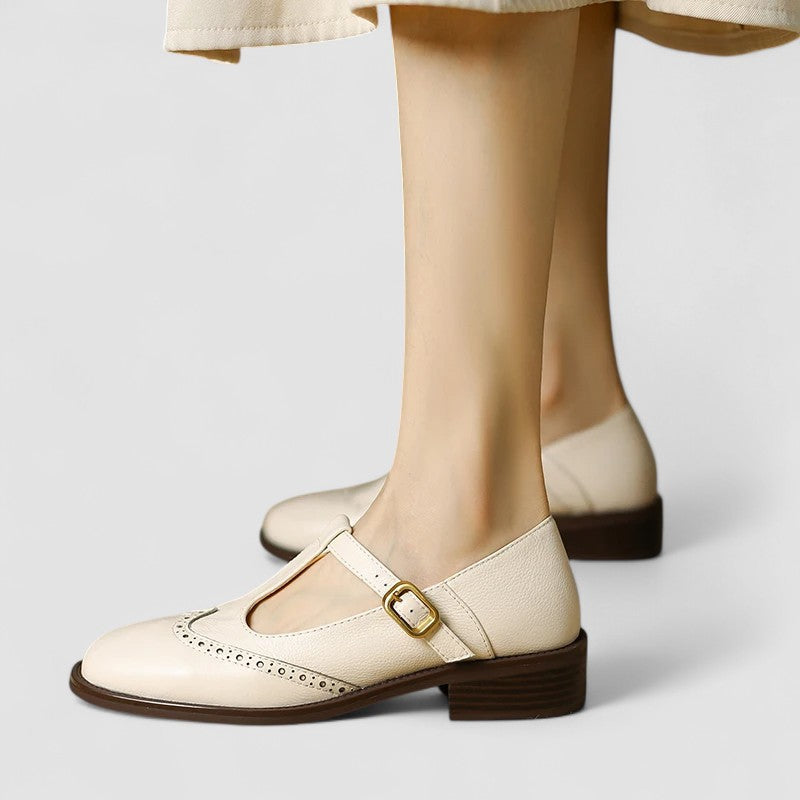 Maria Viviana scarpe mary jane donna con cinturino a t e tacco largo, foto 1