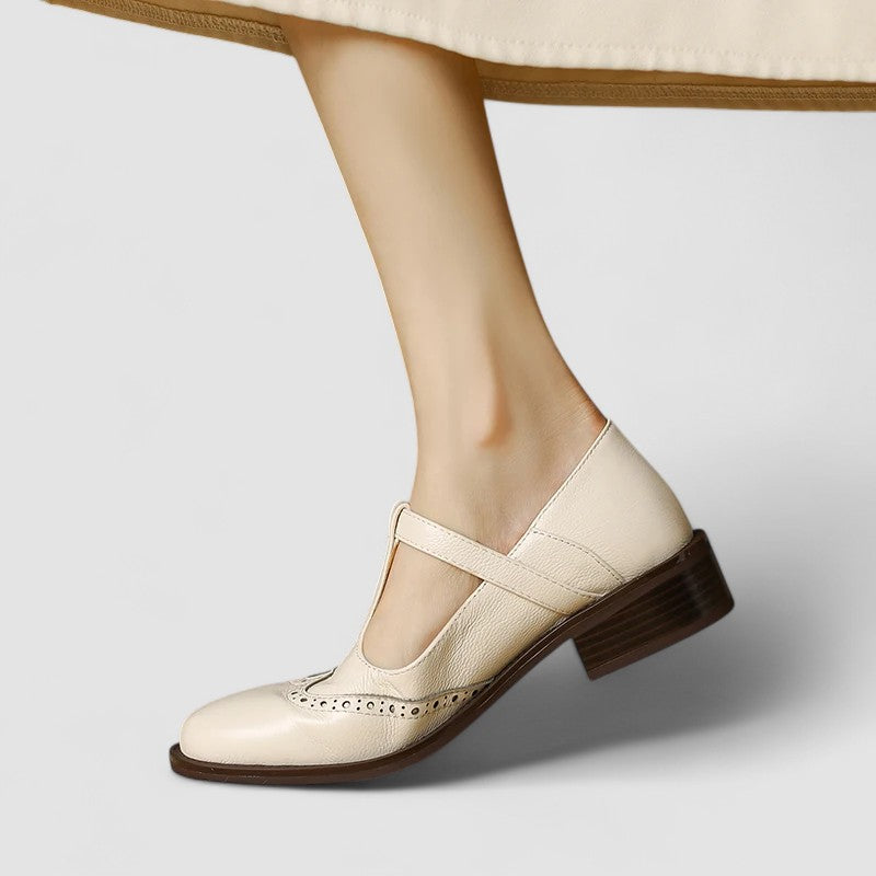 Maria Viviana scarpe mary jane donna con cinturino a t e tacco largo, foto 4