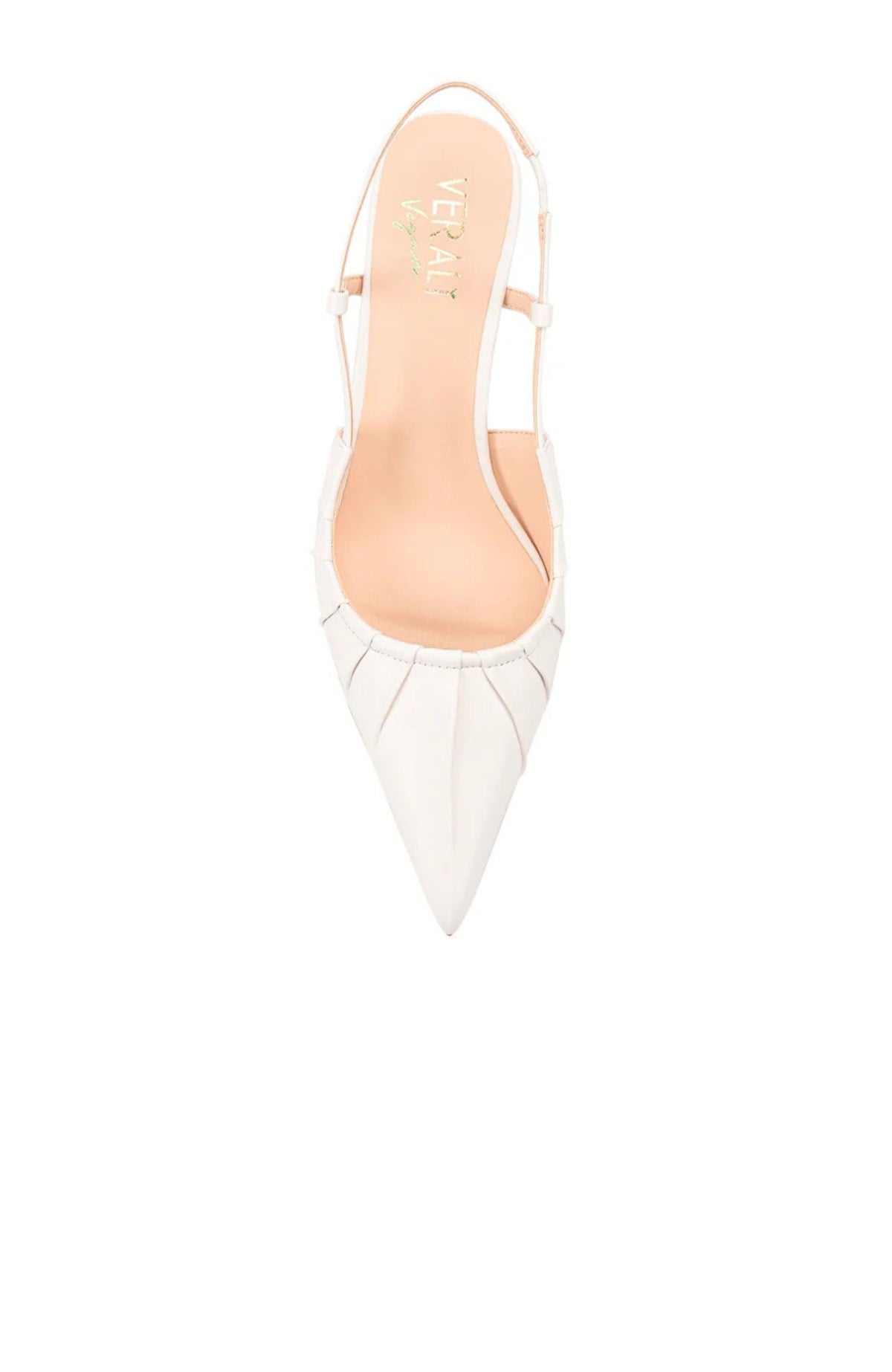 Martina slingback donna a punta con tacco basso e tomaia arricciata, foto 4