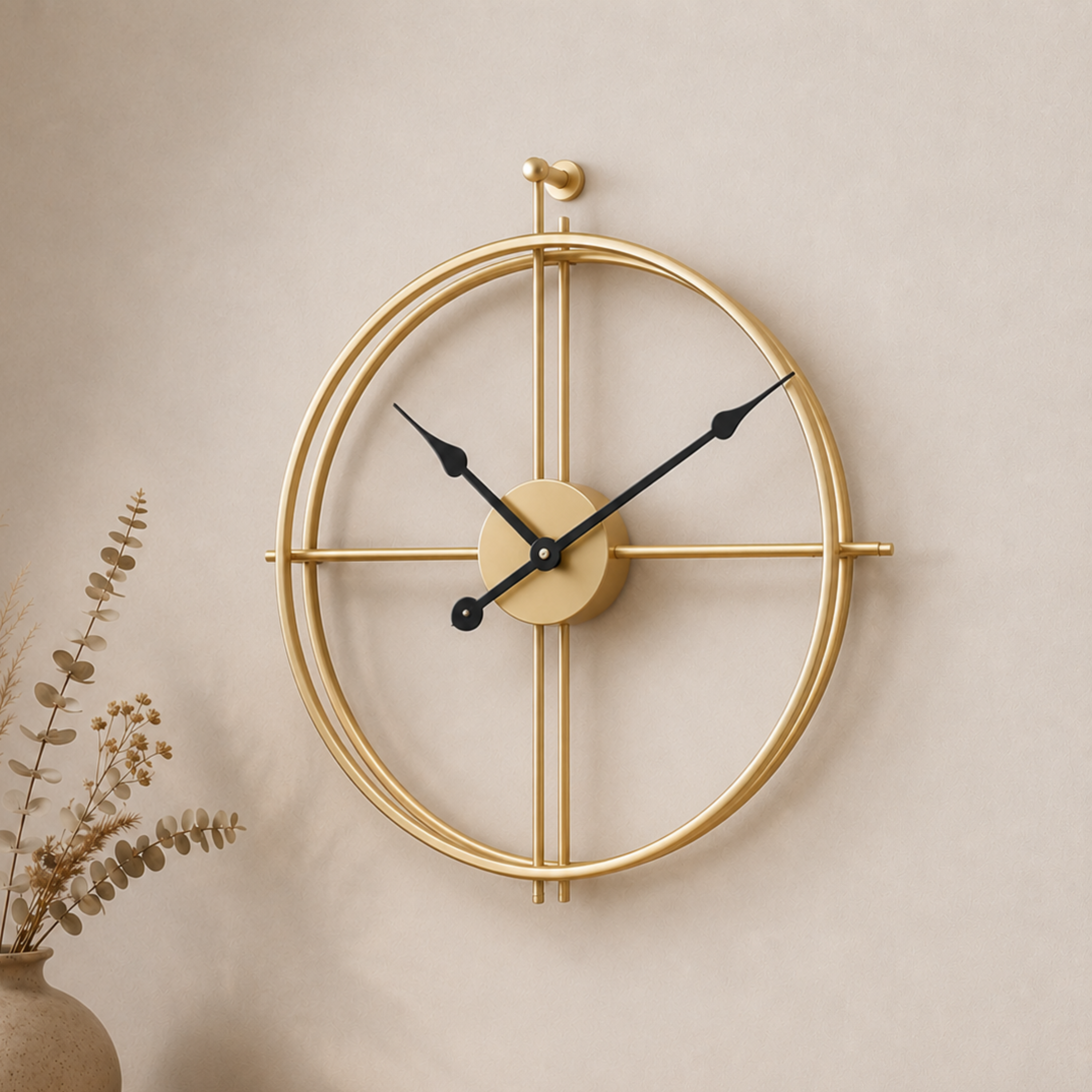 Orologio da parete silenzioso minimalista in ferro