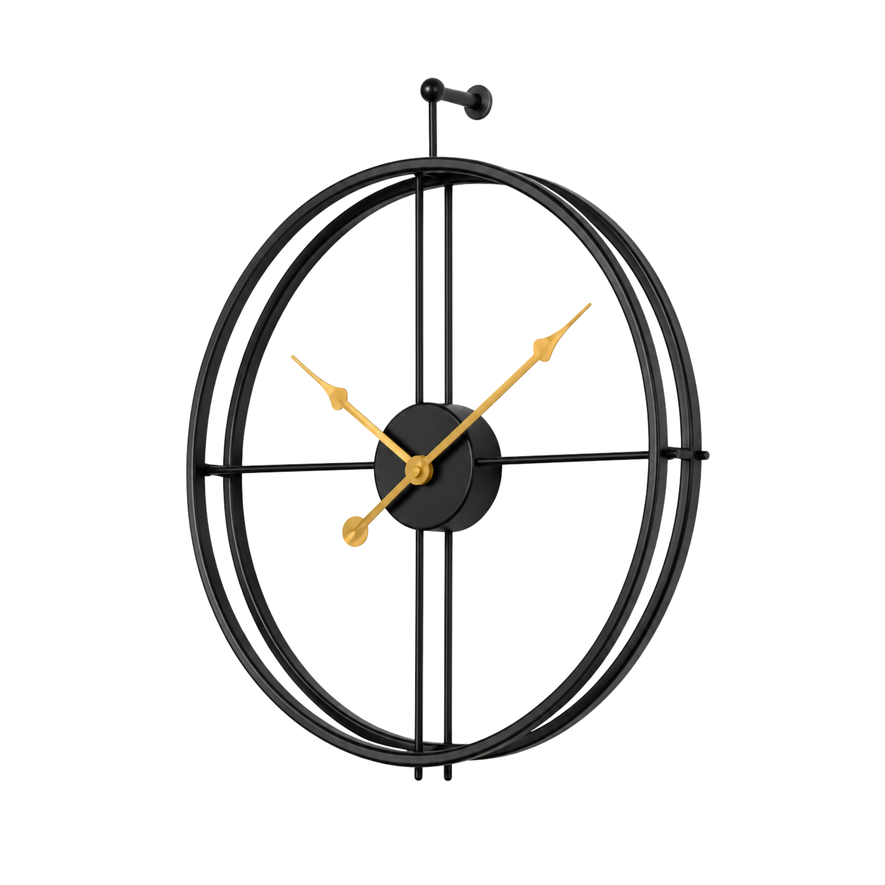 Orologio da parete silenzioso minimalista in ferro
