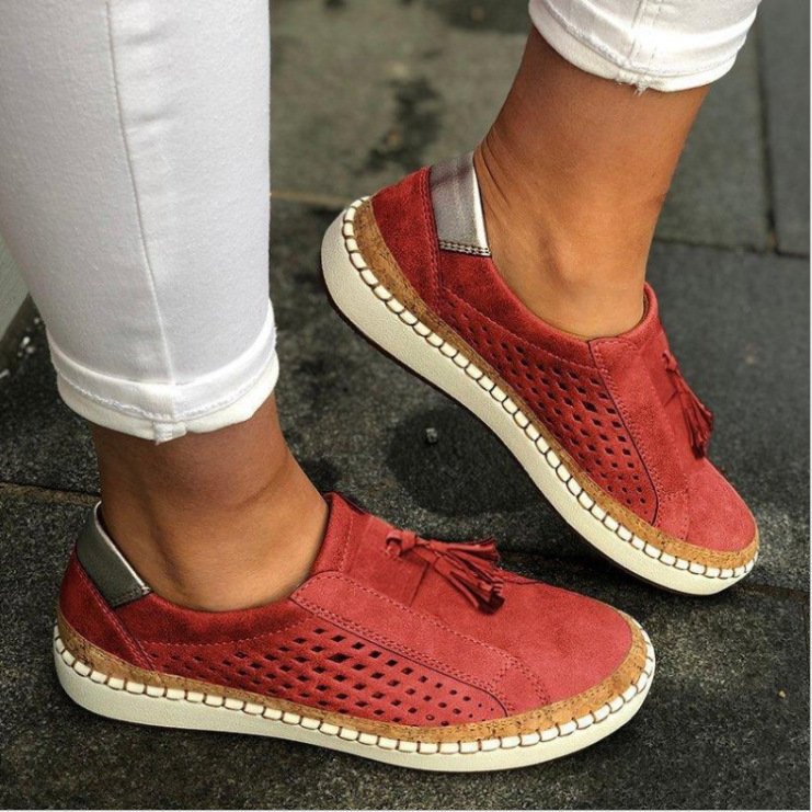 Patrizia scarpe basse donna traforate con nappine, foto 3