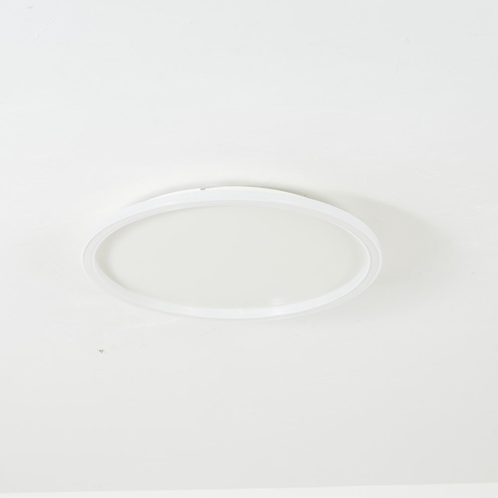 Plafoniera a soffitto LED ad anello rotondo sottile, nera e bianca