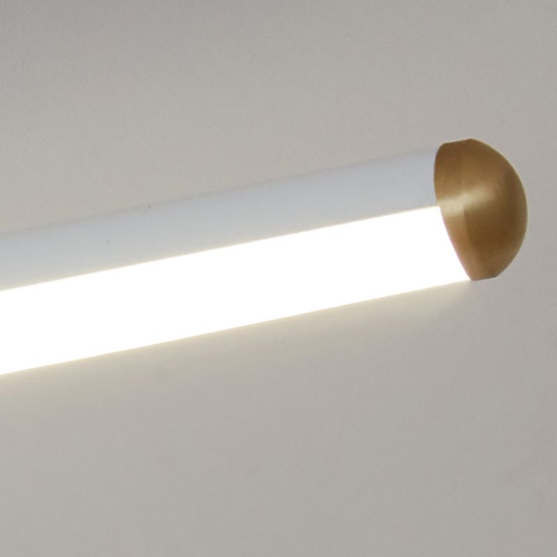 Plafoniera a soffitto LED lineare a barra sottile minimalista nera e bianca