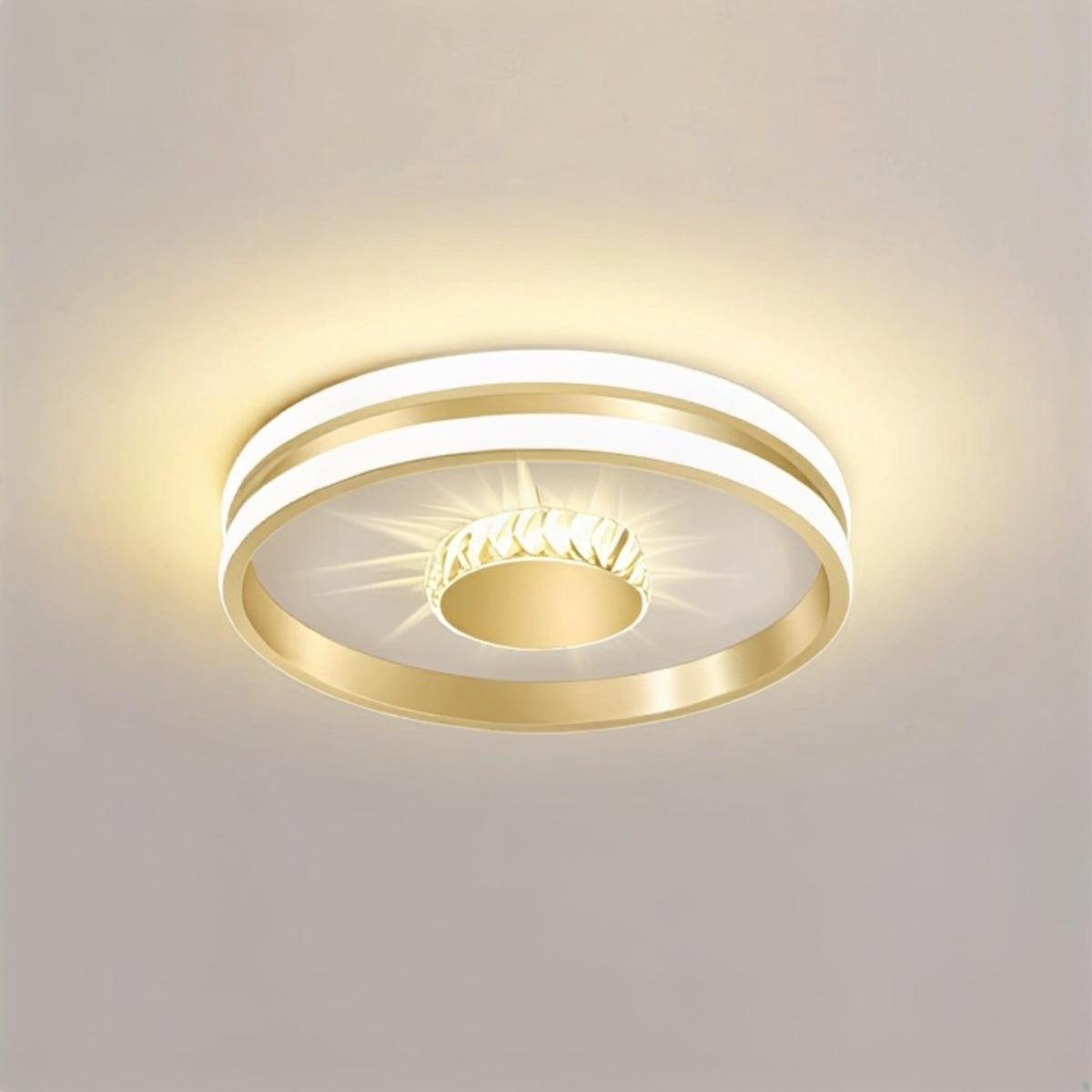 Plafoniera a soffitto LED moderna con dettagli in cristallo K9