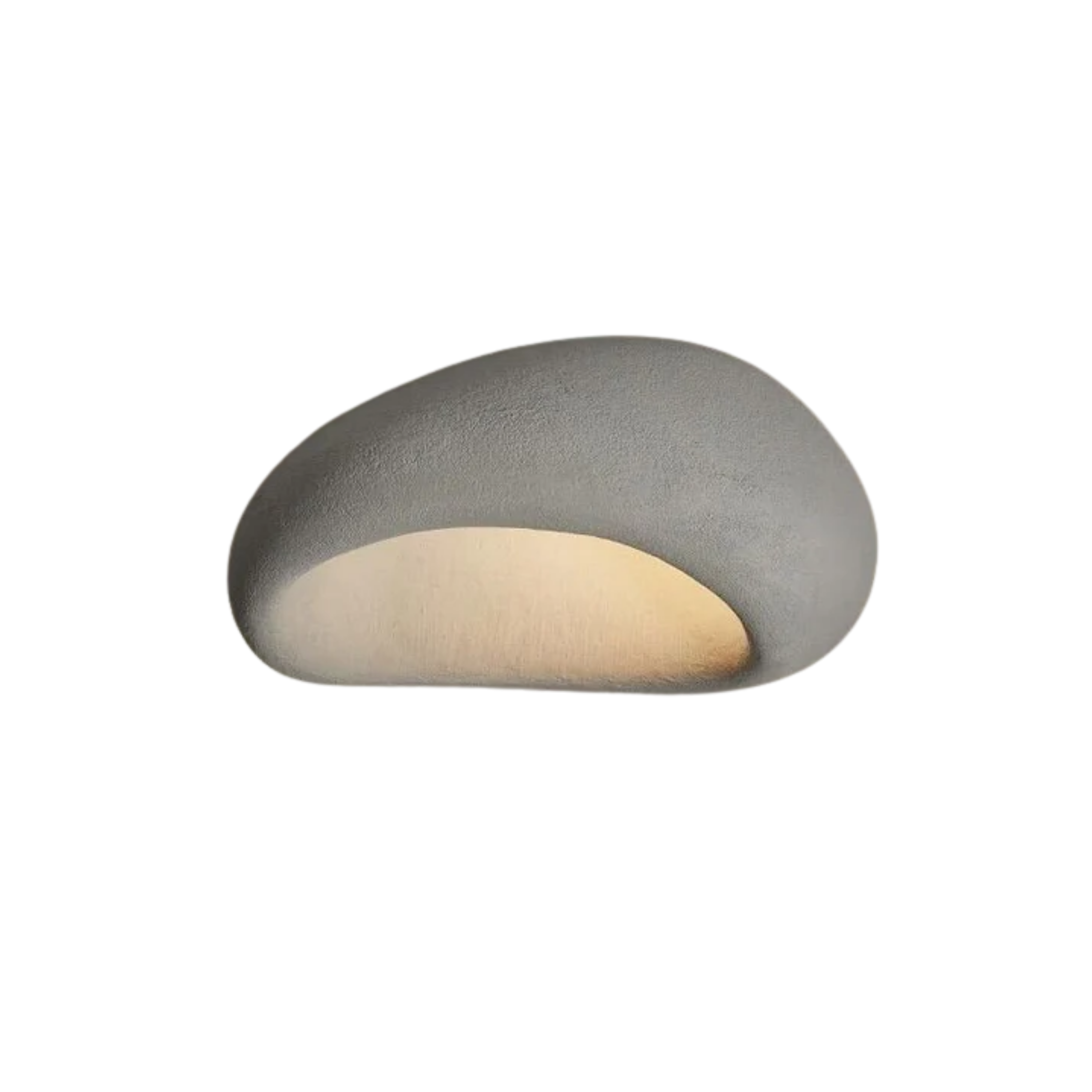 Plafoniera LED a soffitto a forma di ciottolo wabi sabi