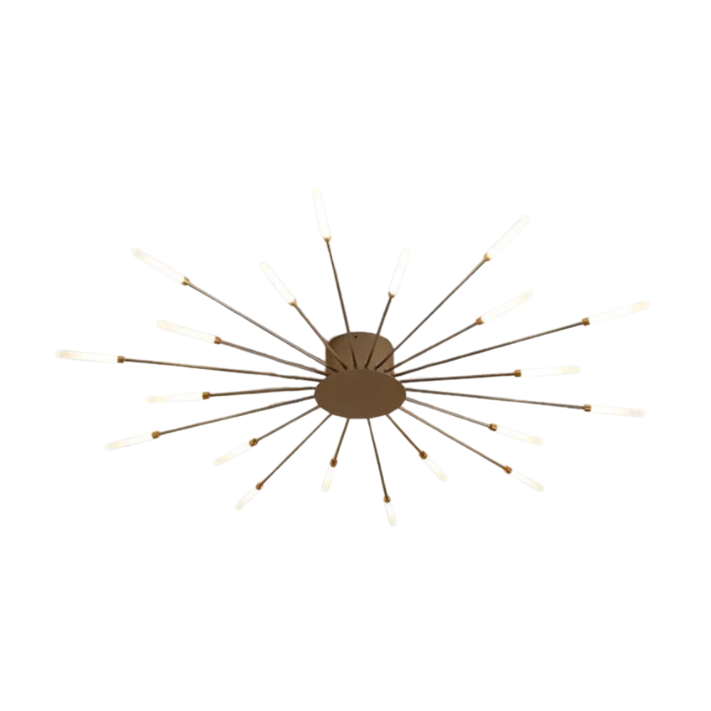 Plafoniera LED sputnik mid century con bracci a ramo regolabili