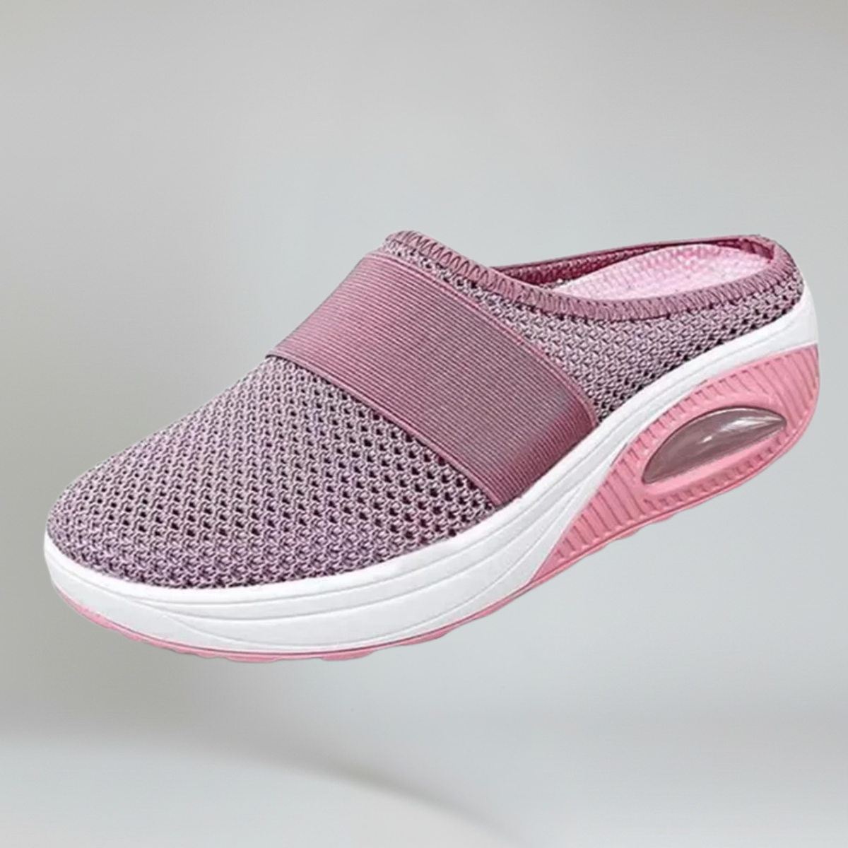 Rebecca mules donna in rete con fascia e suola alta, foto 4