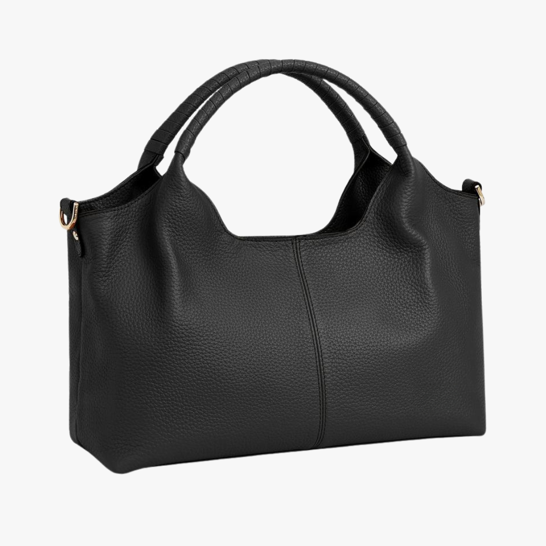 Redenta borsa a mano donna con manici tondi e cucitura centrale, foto 5