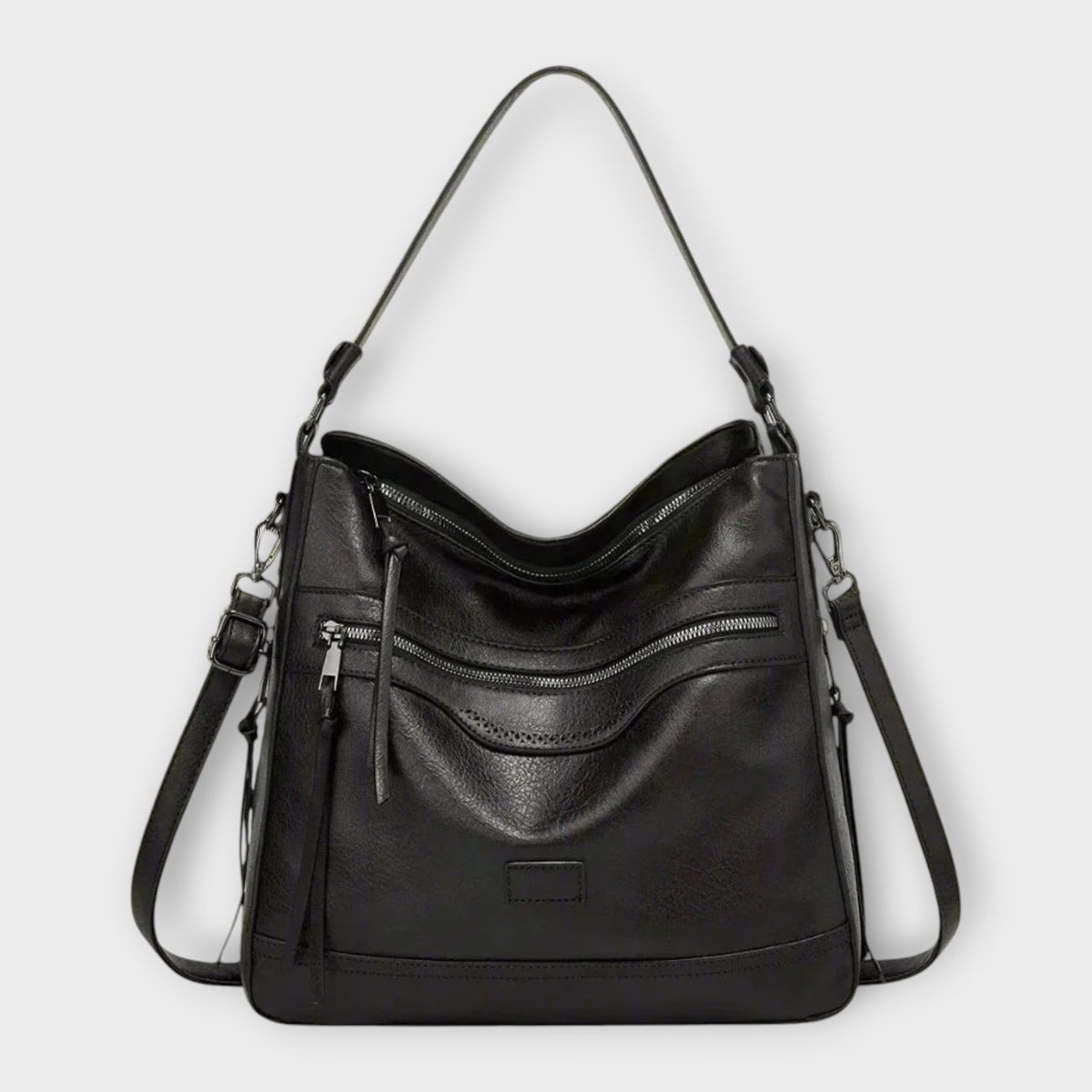 Romualda borsa a spalla donna con tasche frontali e tracolla regolabile, foto 1