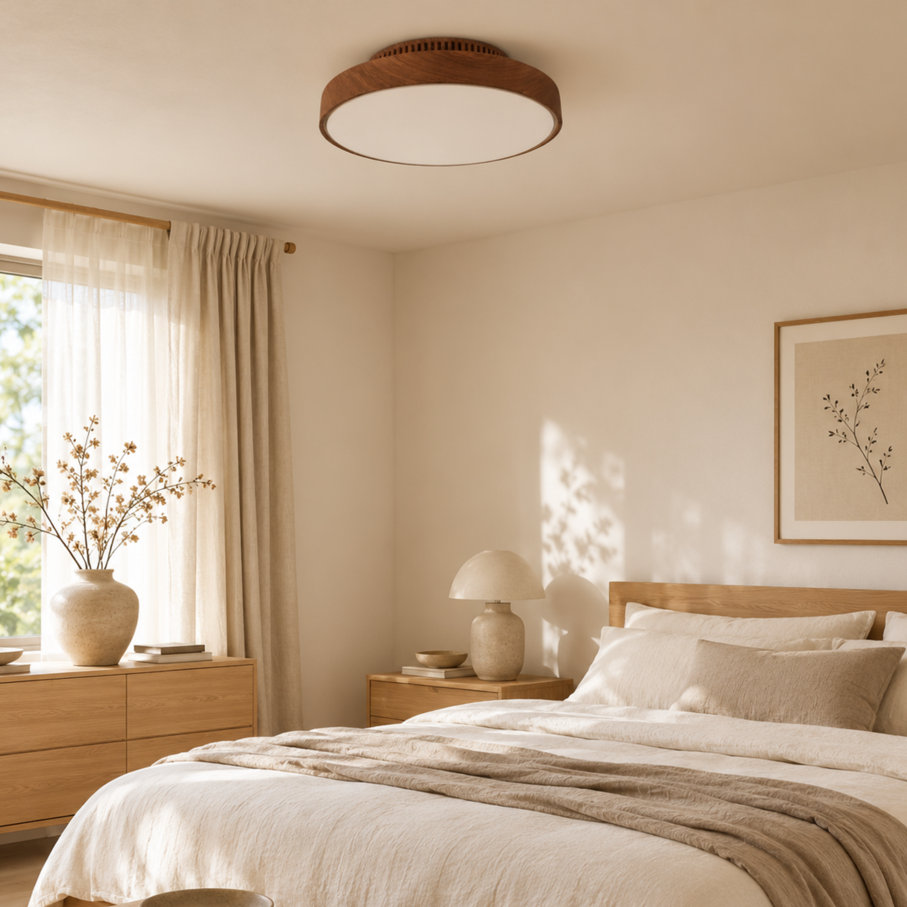 Ventilatore da soffitto con luce LED dimmerabile senza pale invisibili