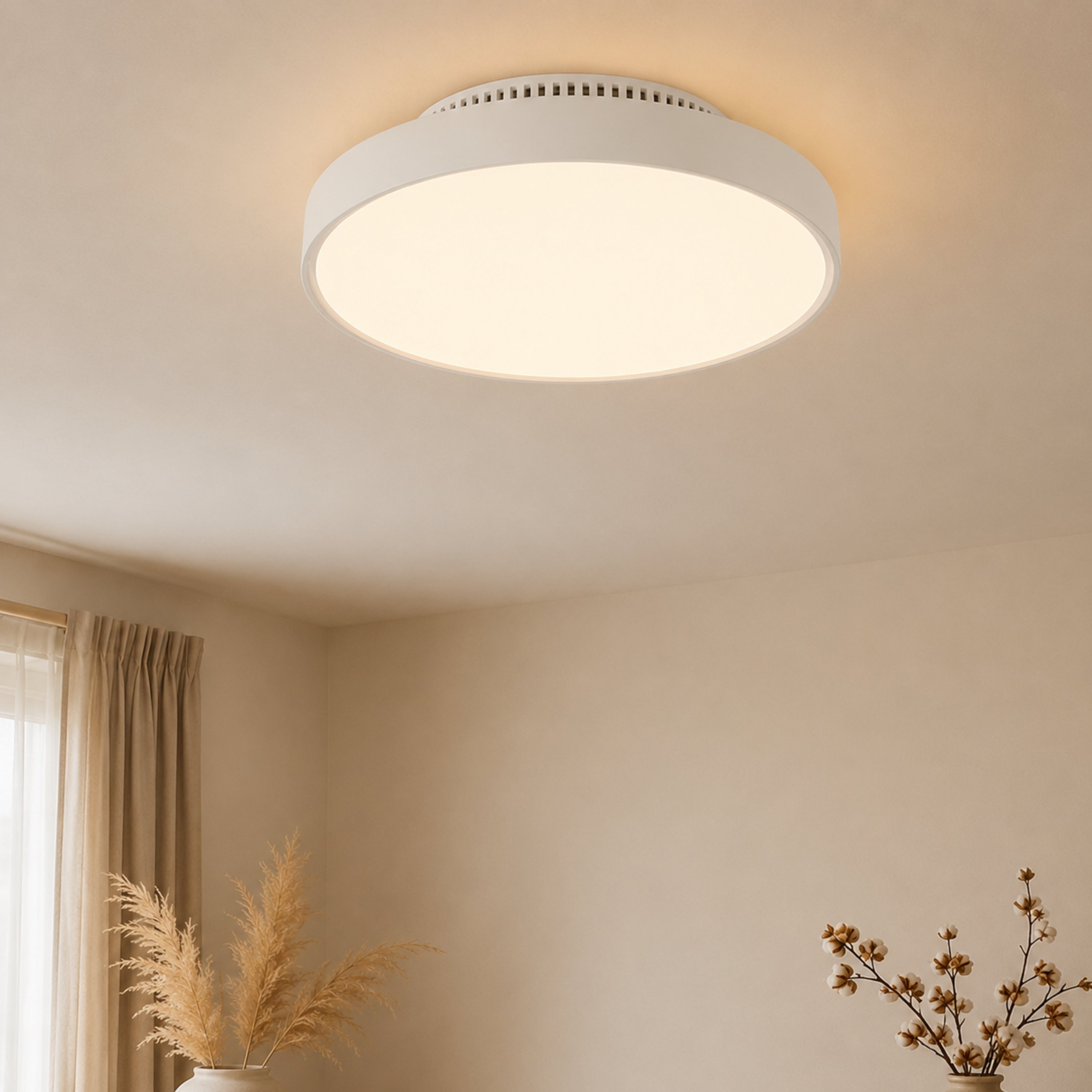 Ventilatore da soffitto con luce LED dimmerabile senza pale invisibili