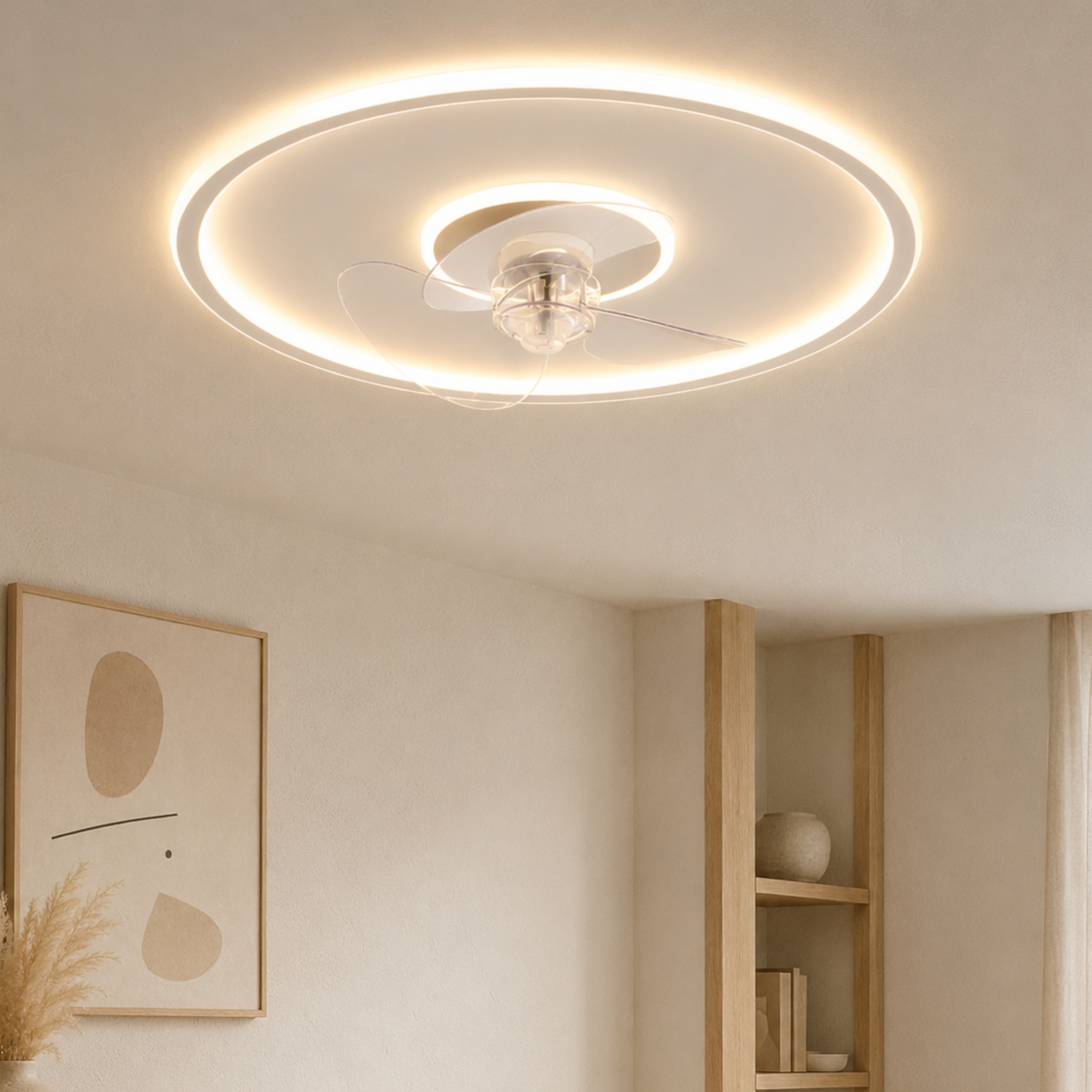 Ventilatore da soffitto con luce LED e telecomando