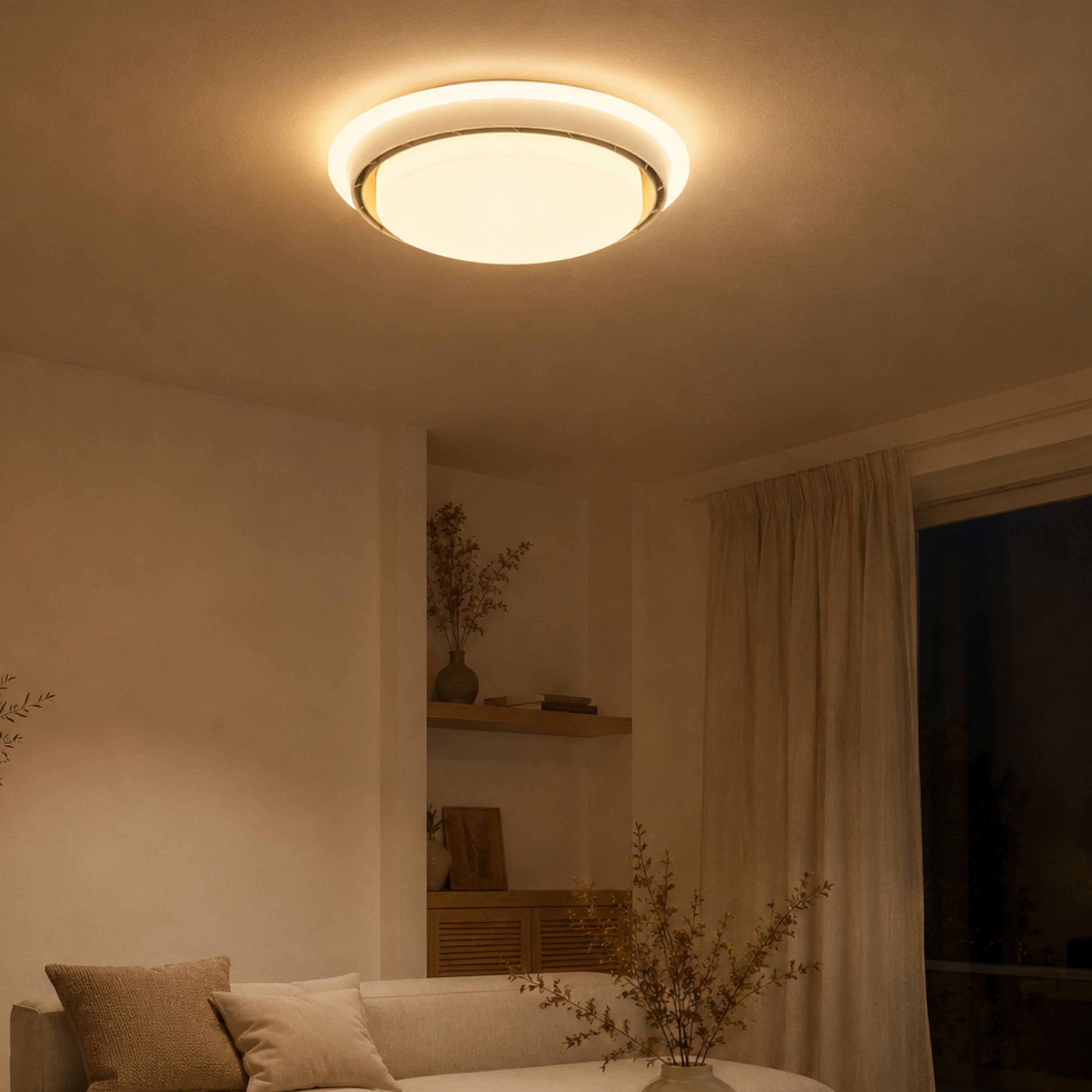 Ventilatore da soffitto con luce LED senza pale