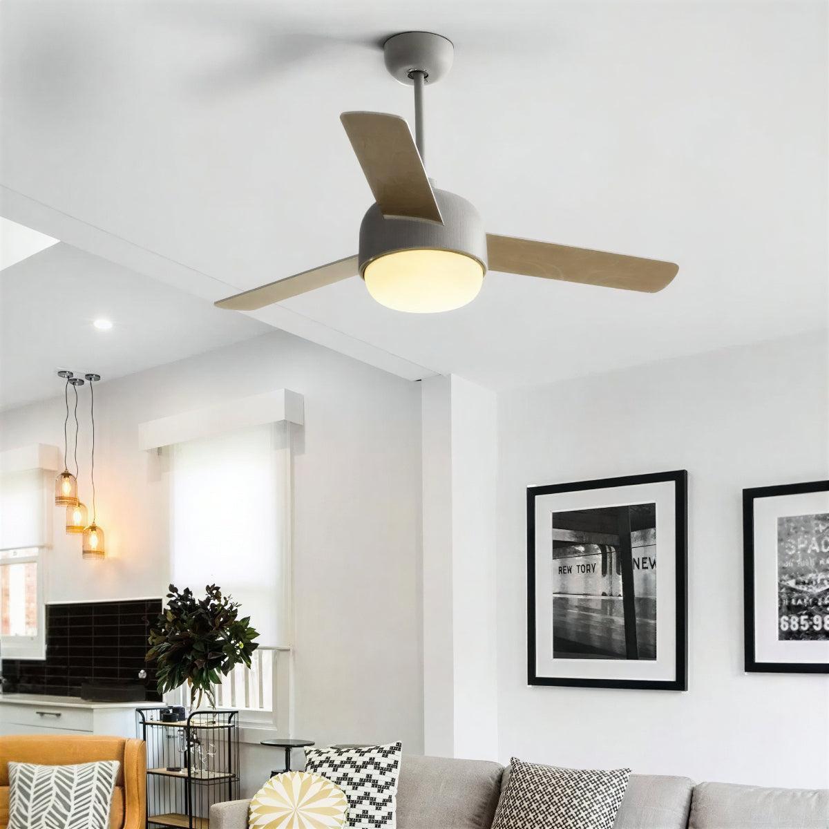 Ventilatore da soffitto con luce moderno in stile nordico