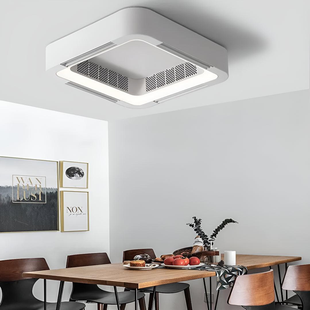 Ventilatore da soffitto con luce senza pale moderno e illuminazione regolabile