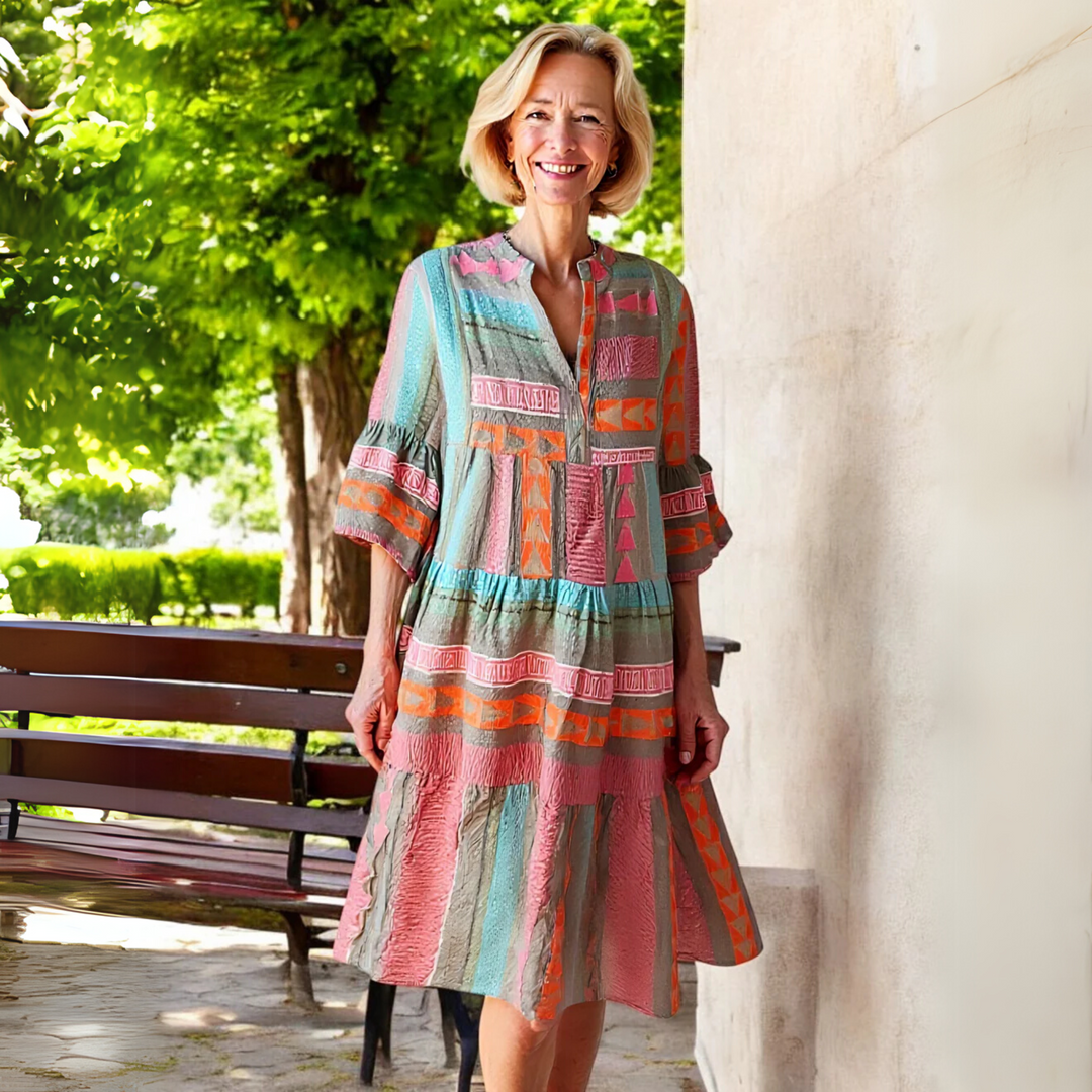 Mariagiulia | Abito a linea A con balze