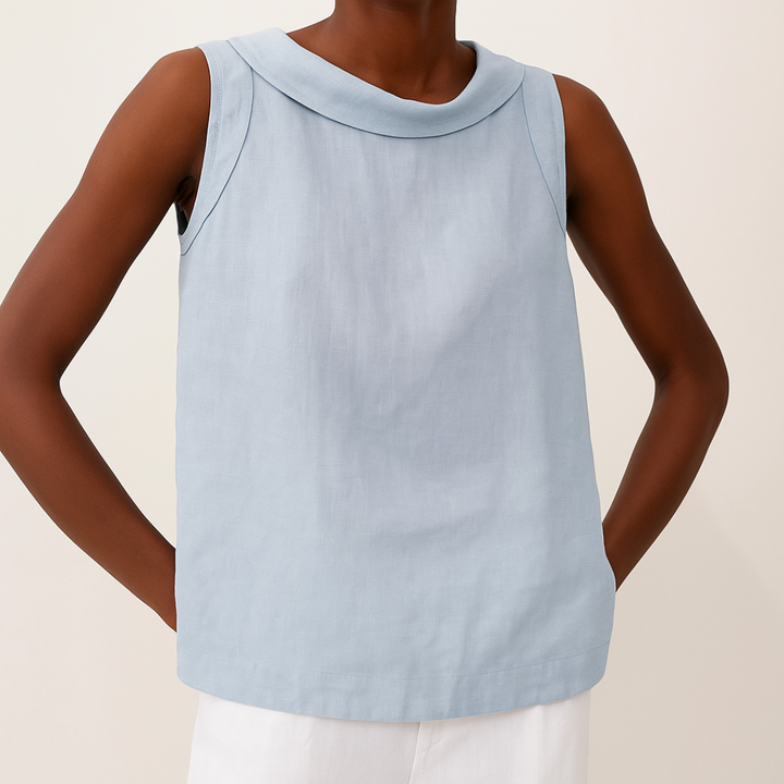 Lea | Top in jersey con collo avvolgente