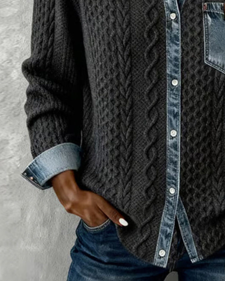 Nicla | Blusa in lino a maniche lunghe