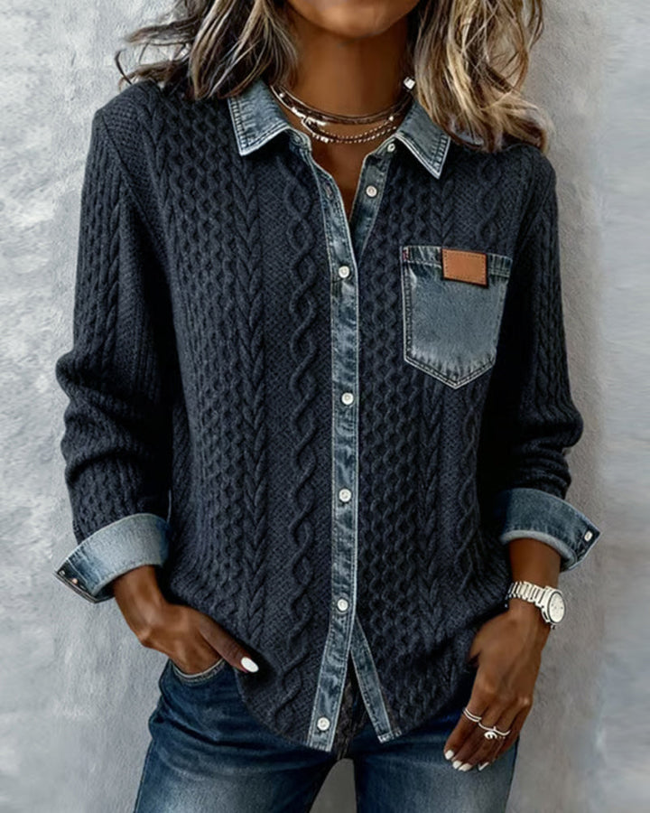 Nicla | Blusa in lino a maniche lunghe