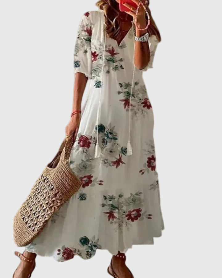 Rossella | Abito maxi floreale